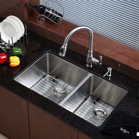 stainless steel undermount sink for 33 inch cabinet|kraus undermount sink 33.